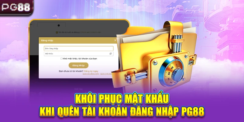 Khôi phục mật khẩu khi quên tài khoản đăng nhập PG88